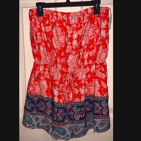 BeBop Womens strapless shorts rhomper - Picture 1 of 3